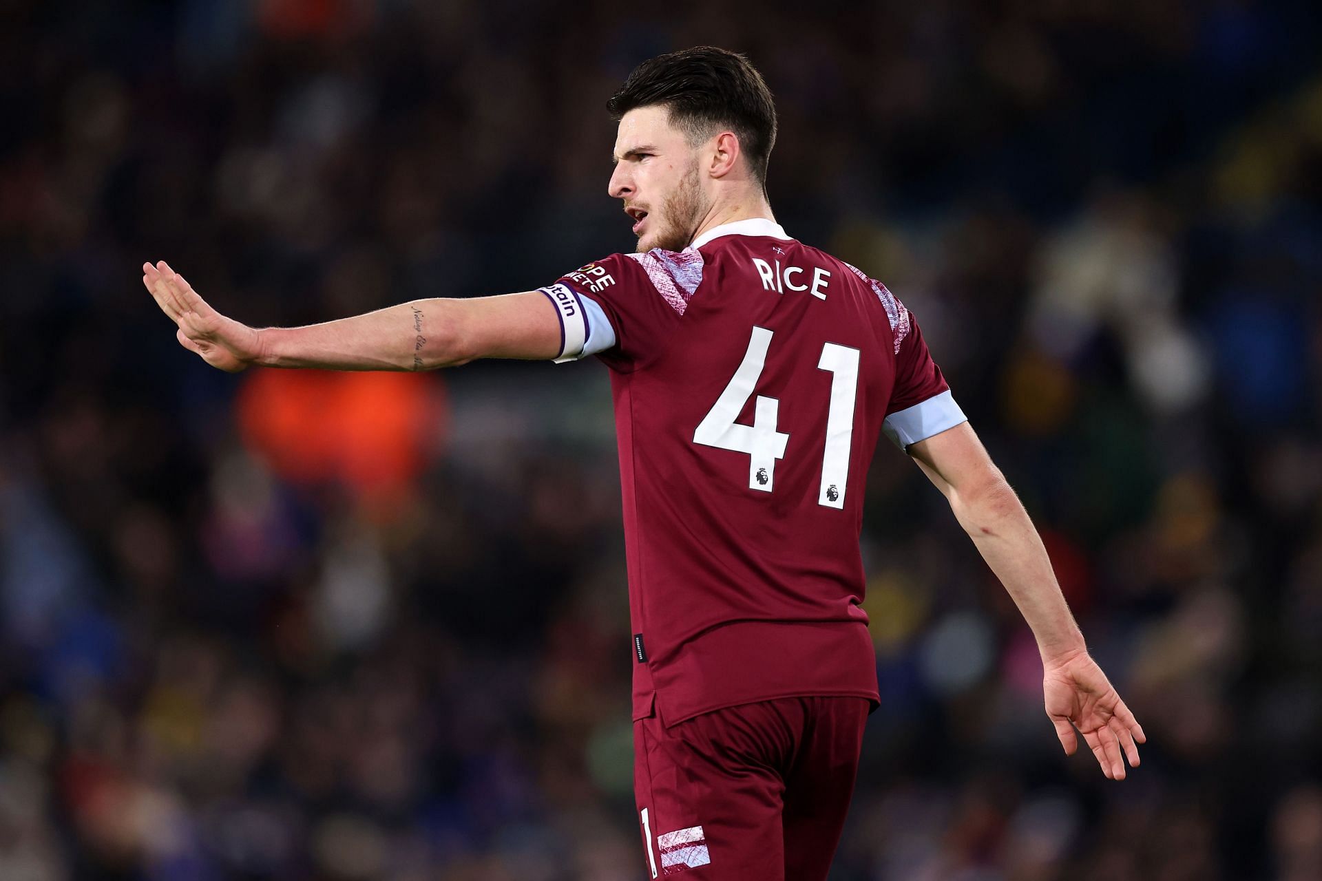 Rice is the captain of West Ham United